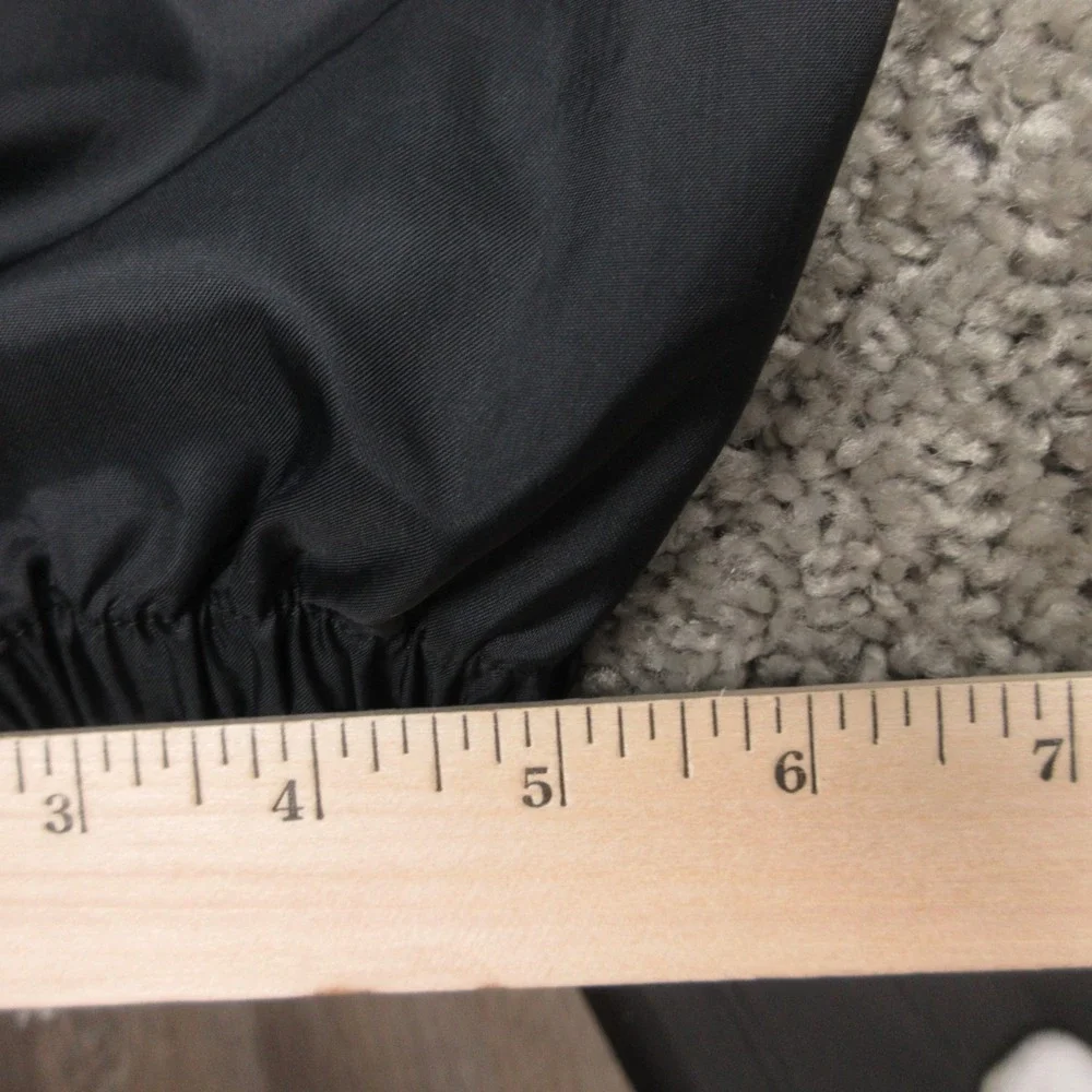 Vintage Nike Track Pants Boys XL Black Windbreaker Ankle Zip Warmup Running 90s